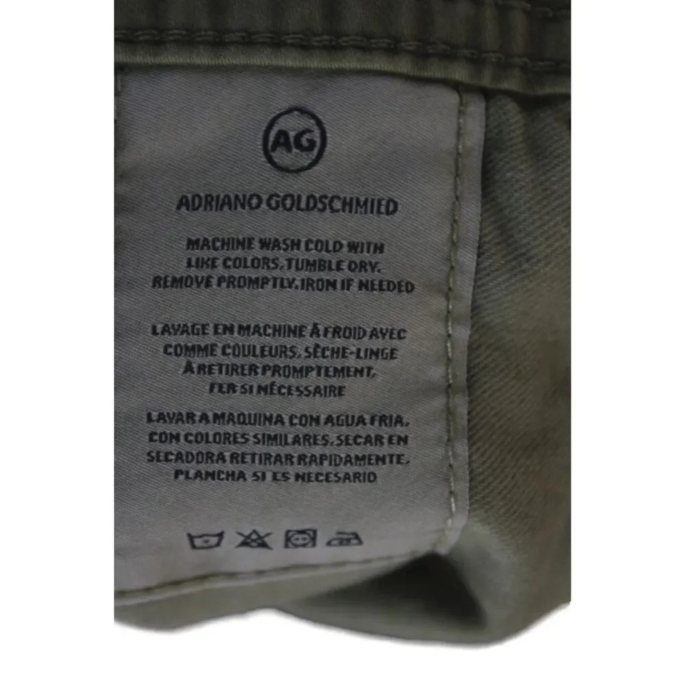 AG Adriano Goldschmied Mens Chinos Green Size 32